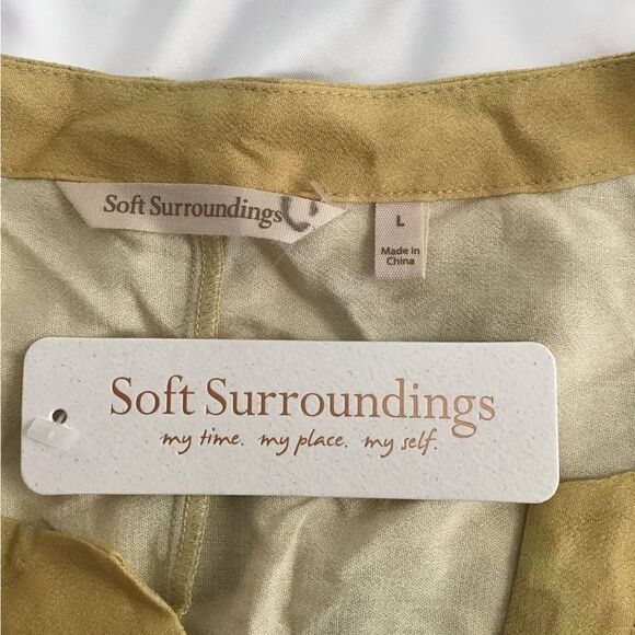 Soft Surroundings Animal Print Tivoli Midi Dress New Size Large - Picture 4 of 8